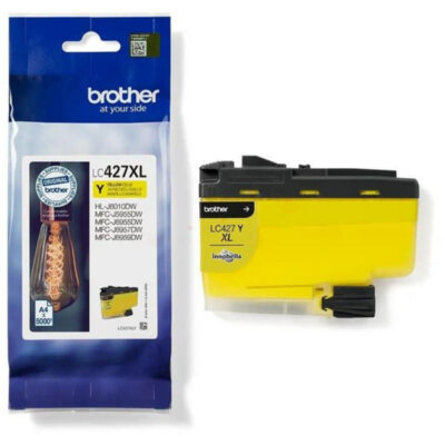 BROTHER LC427XL Jaune Cartouche Encre Haute Capacité 5000 pages